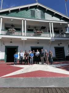 Meeting members in front of PBC